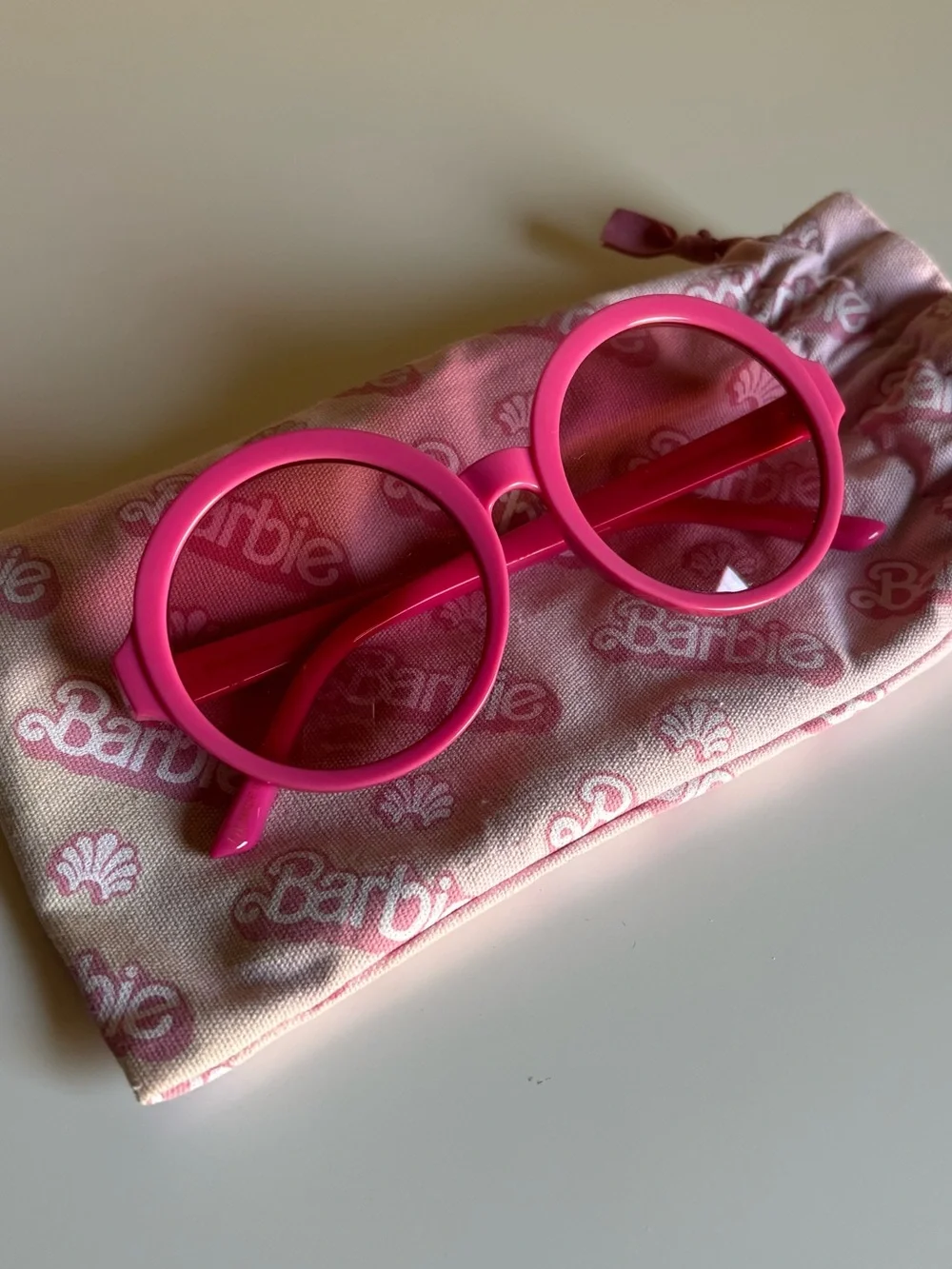 Lele Sadoughi x Barbie Round Pink Kids Sunglasses with Tinted Lenses